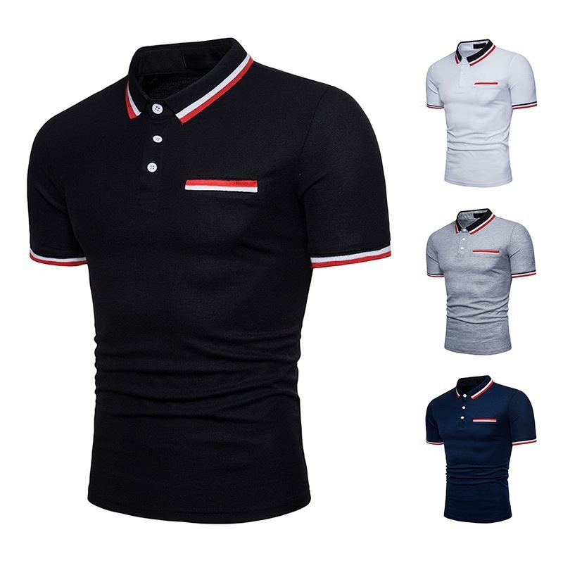 Men's Short Sleeve Polo Shirt in Action