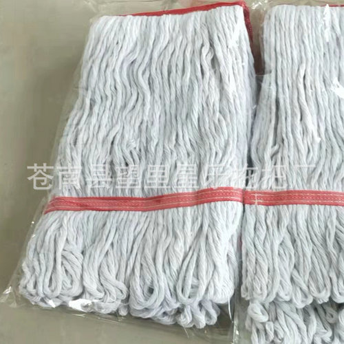 Lightweight white gauze clip-type water mop head, universal cleaning mop head, removable and washable floor mop, replacement cloth head