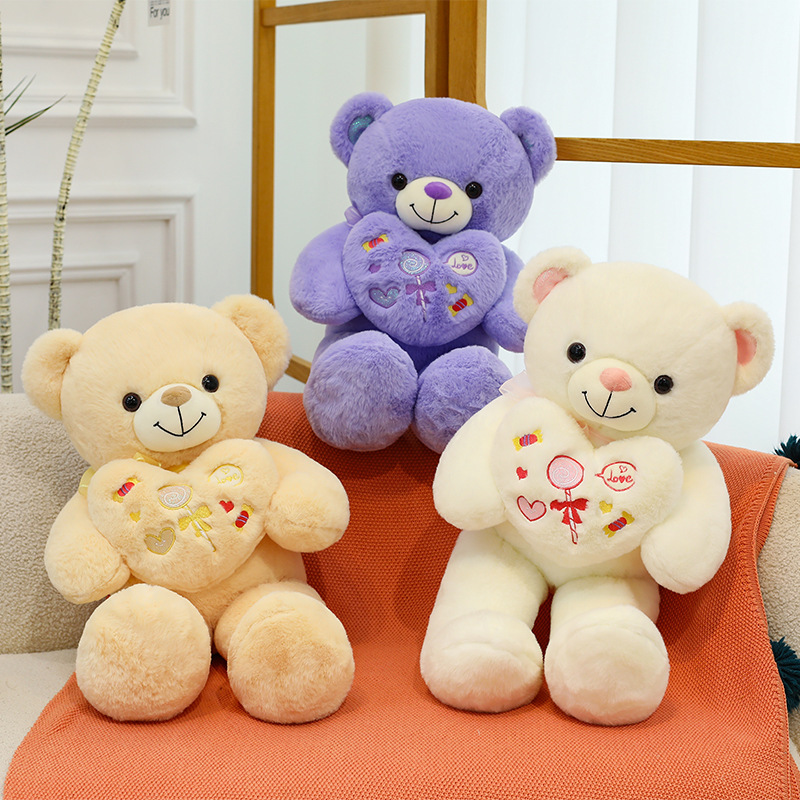 Cute Plush Teddy Bear Doll New Style Hug Flower Teddy Bear Doll Wholesale Large Plush Bear Doll