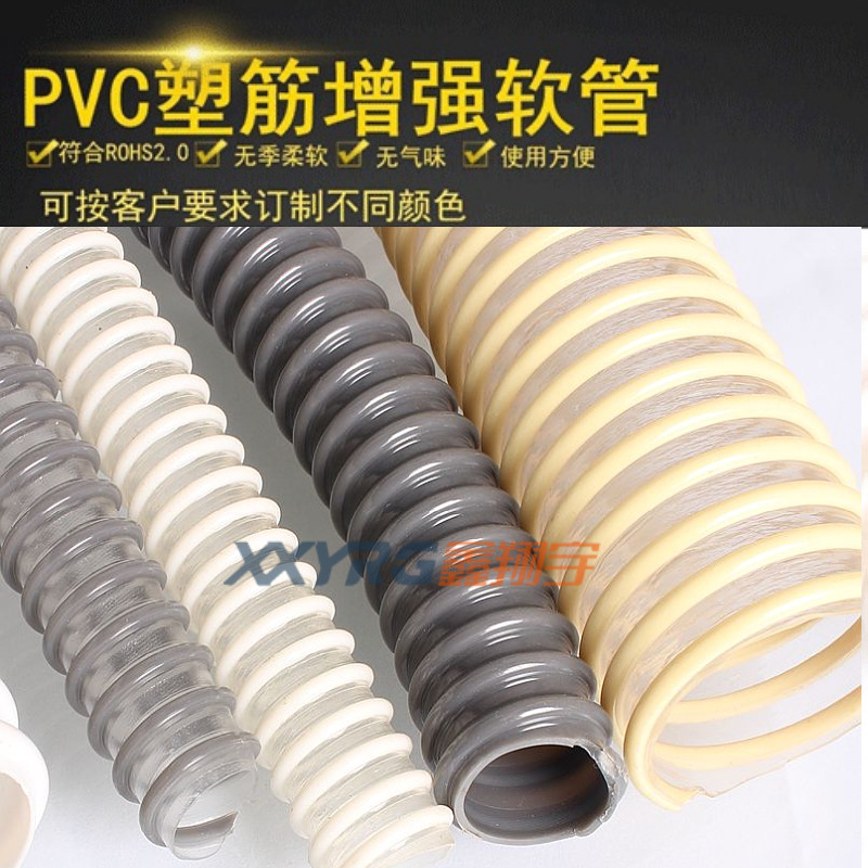 食品药品医疗器械电线电缆保护套软管,PVC螺旋管医疗级材料生产