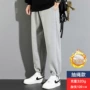高个子秋冬学生加绒男裤