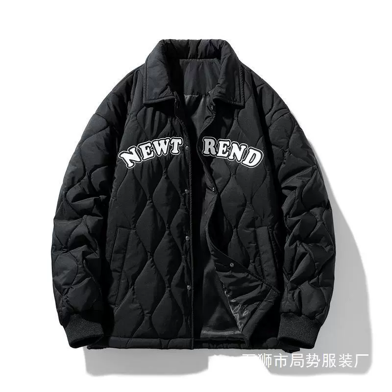 Зимняя теплая модная трендовая универсальная пуховик, oversize