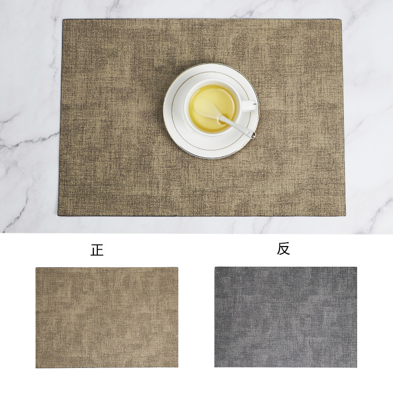 北欧insシンプルなテーブルマット革のテーブルマット両面アイデアpu洋食マットスポット卸売り防水断熱マット|undefined