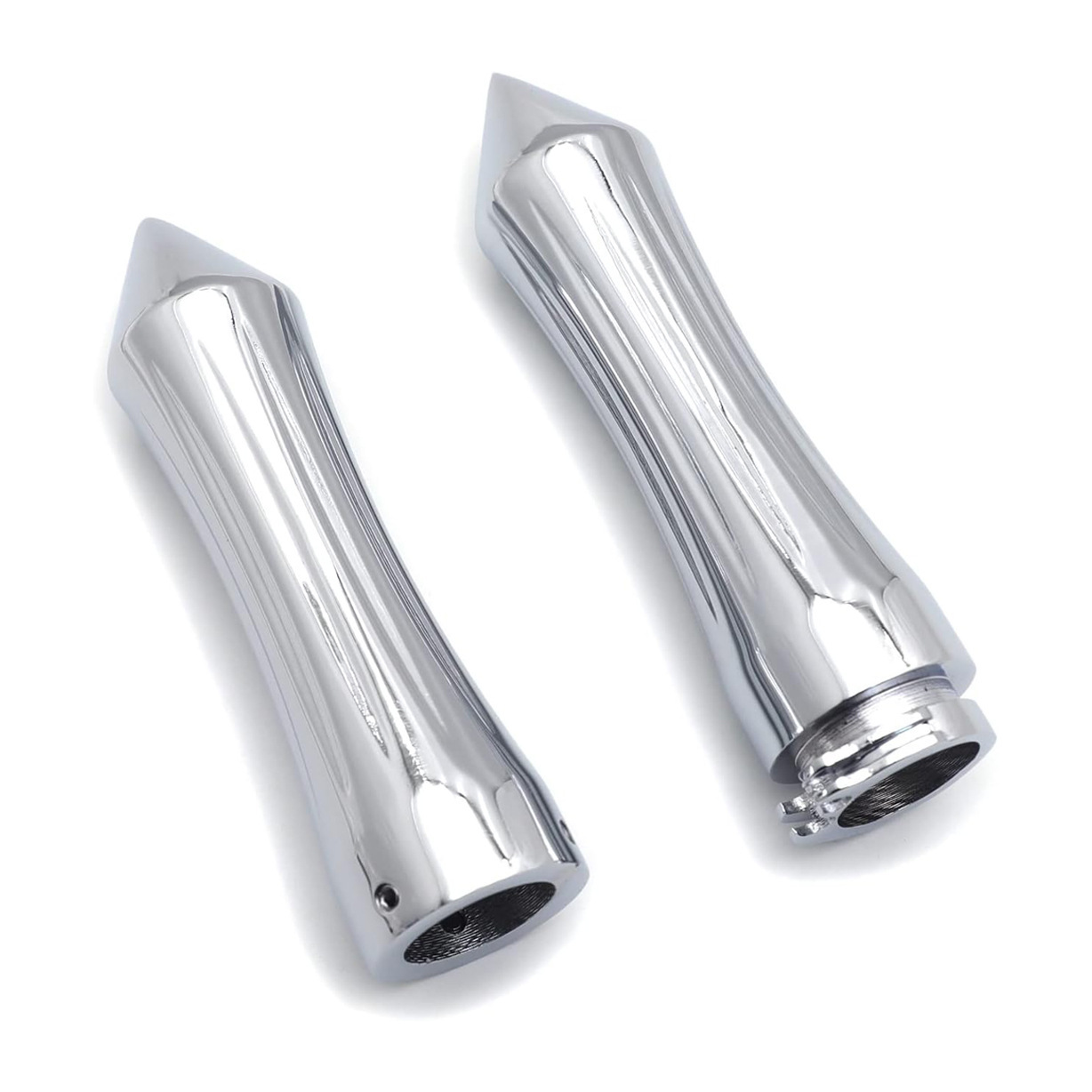 Motorcycle harem universal all-aluminum handle cover handle glue electroplating silver all-aluminum handle core 25mm
