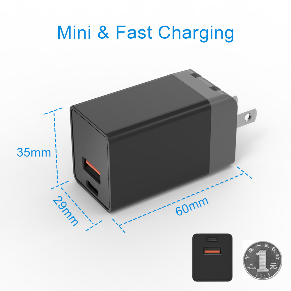 PD 20W 电源适配器 认证齐全 快充折叠迷你充电头手机mini充电器-阿里巴巴