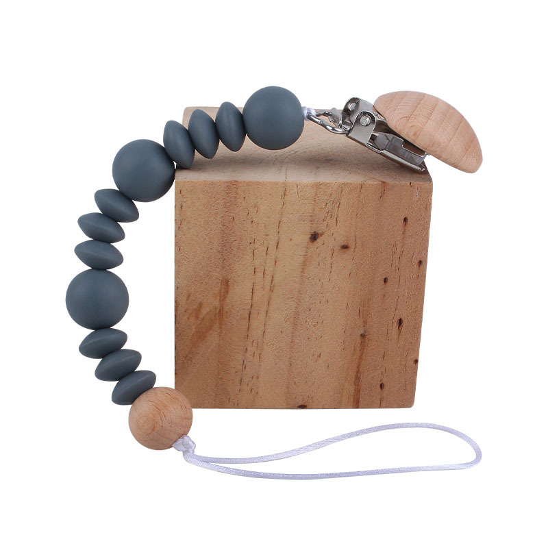 Bebé chupete de silicona pezón anti-gota cadena bebé juguete clip de chupete de haya suministros maternos e infantiles Amazon nuevo