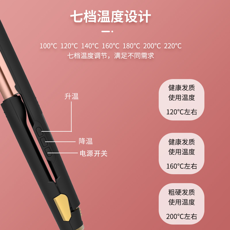 跨境外貿(mào)多功能直發(fā)梳卷直干濕兩用直發(fā)器頭發(fā)拉直卷發(fā)棒羊毛卷