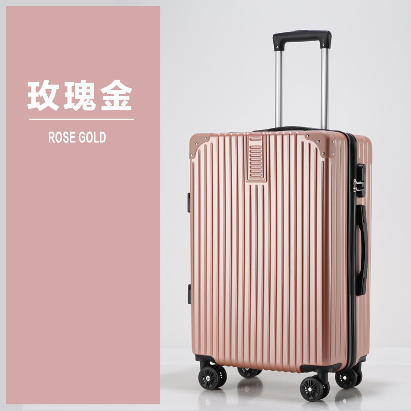Maleta con ruedas universales, maleta con ruedas para estudiantes, maleta de 20 pulgadas, maleta de viaje, maleta con cerradura de código de embarque, maleta de cuero de gran capacidad.