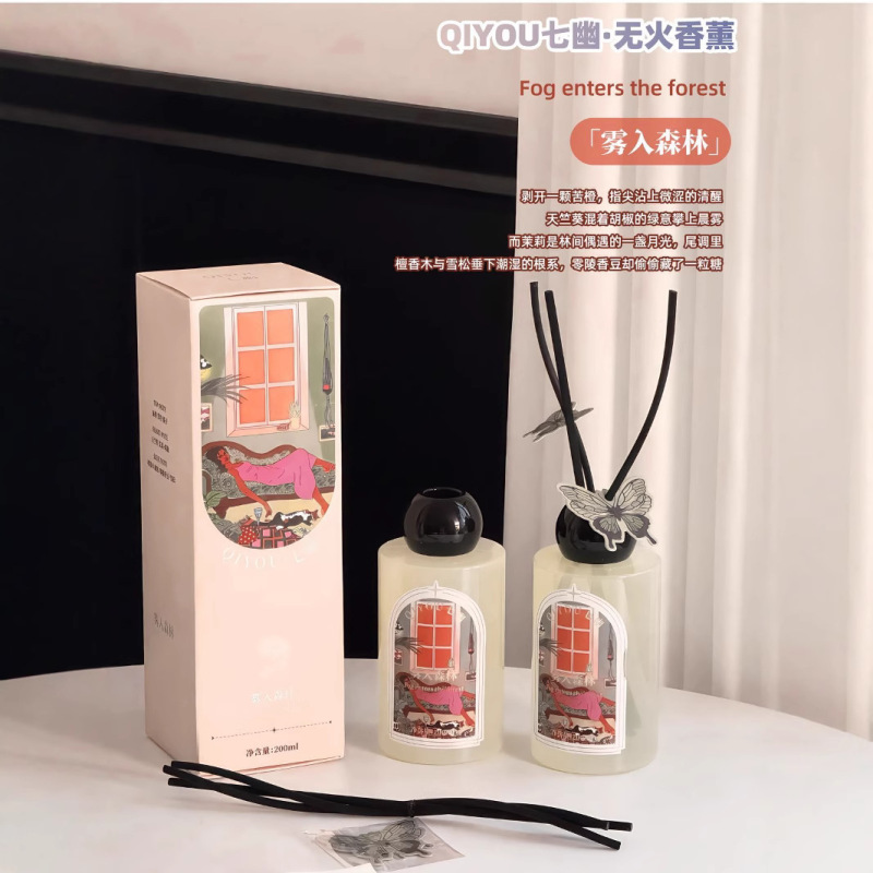 QIYOU Qiyou 火を使わないアロマテラピーと同じ香りの寝室用長持ちする火を使わないアロマテラピーエッセンシャルオイルドロップシッピング|undefined