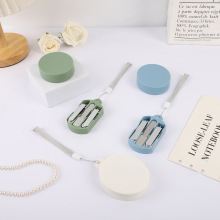 跨境马卡龙便携指甲刀套装指甲剪礼品指甲钳修甲悦色3件套活动款