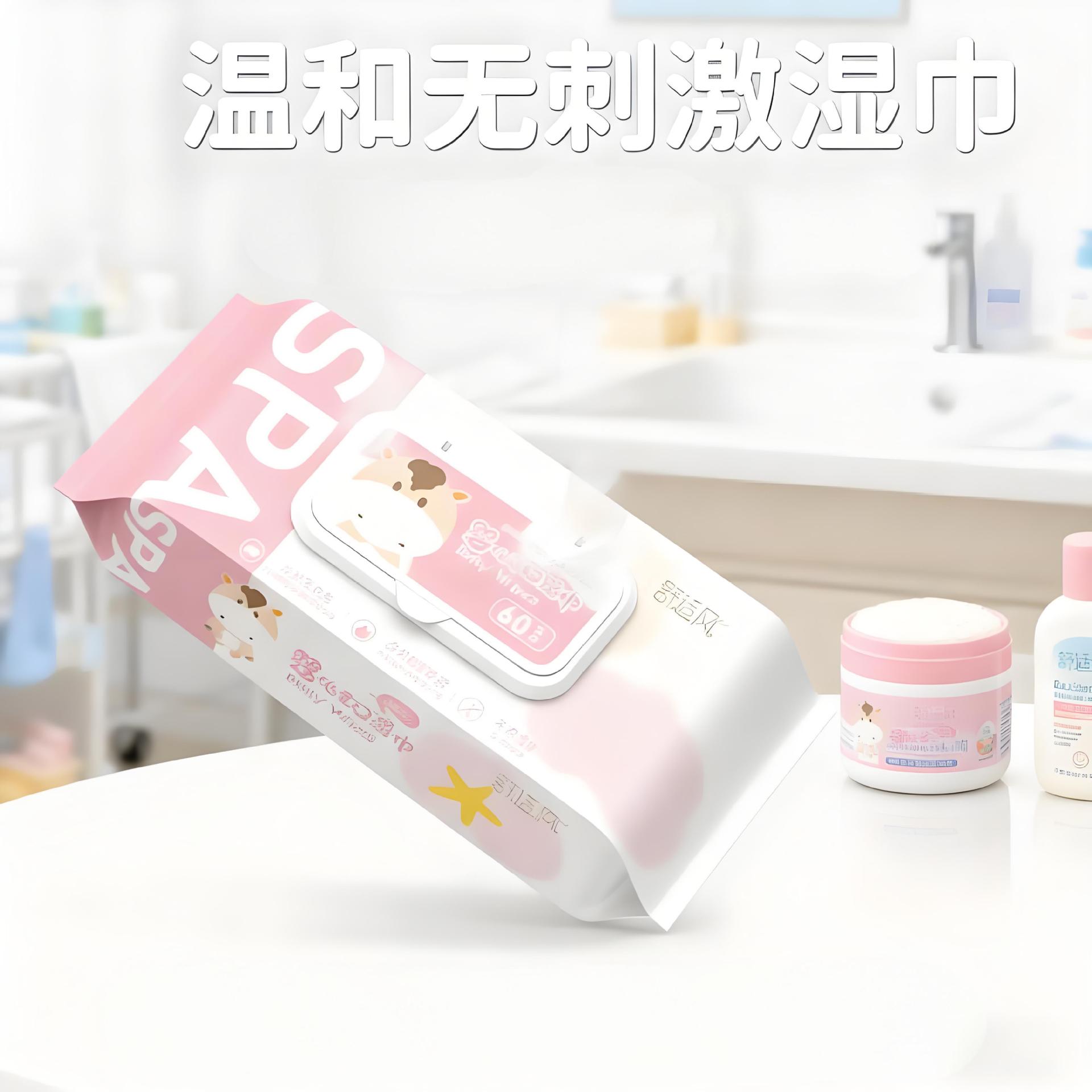 Large Pack of Baby Wipes [Gentle and Non-Irritating] Baby Hand and Mouth Cleaning Disposable Wipes Wholesale Supplies