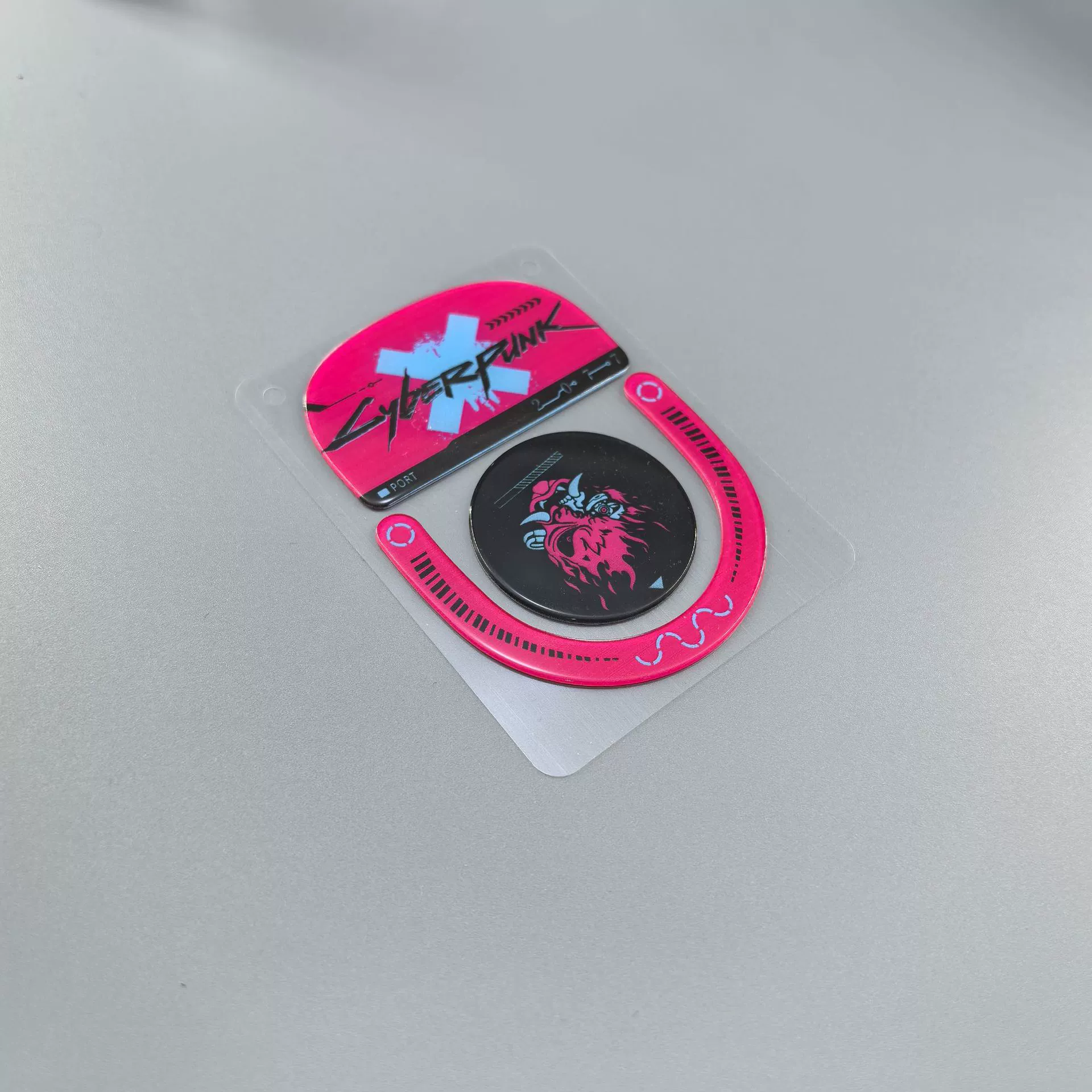 Logitech, compatible glass mouse, non-slip leg stickers, second generation, 2G, G502