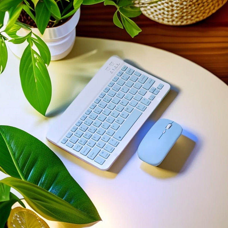 Bluetooth Wireless Keyboard and Mouse Set External Ios Hongmeng Three-System Universal Mobile Phone Office Essential Small Keyboard
