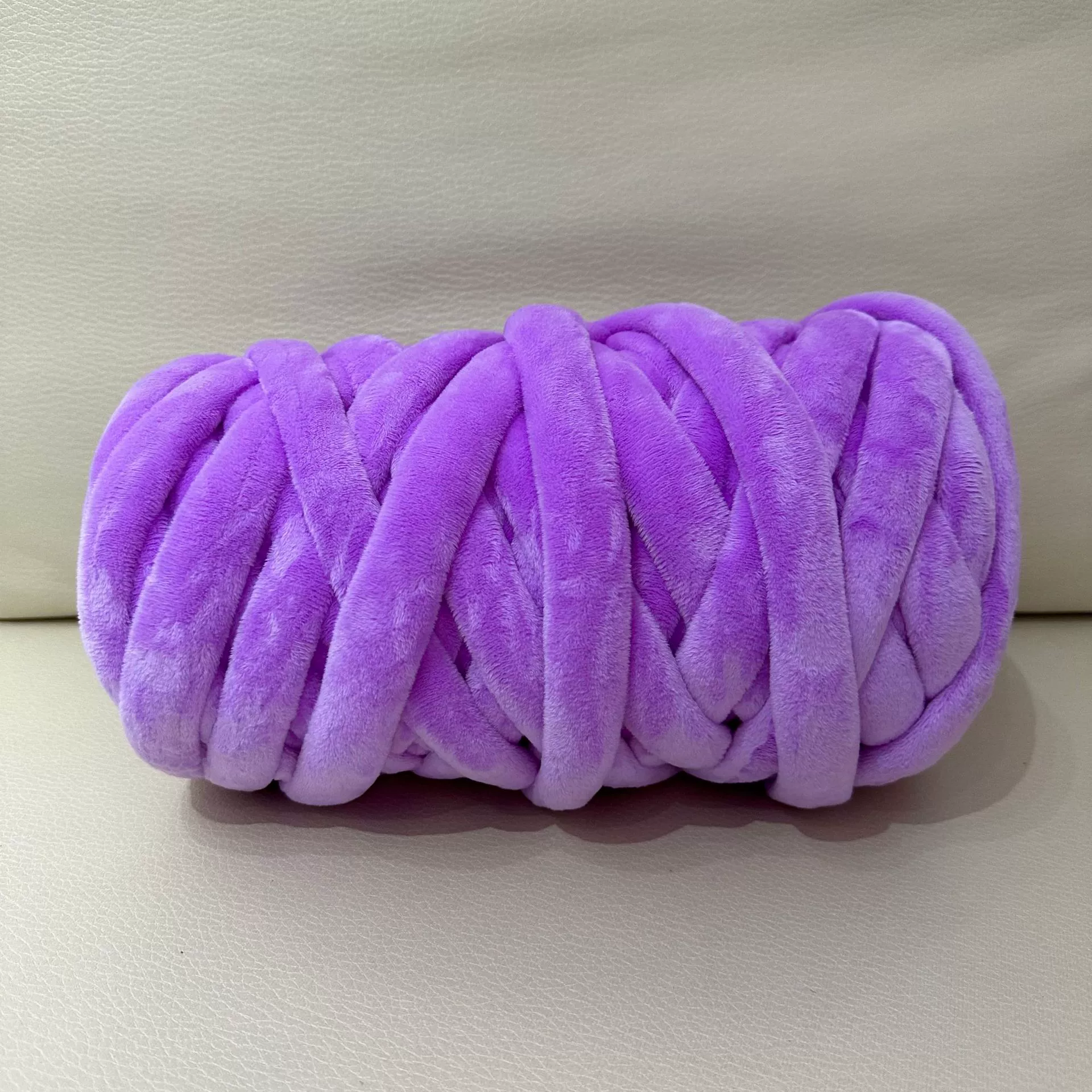 Кускай DIY пряжа для пледа, бархатное литьё хлопок, 1 кг (≈60 м), толщина 2,5 см