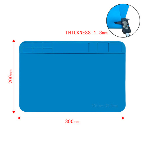 TE-509 Silicone Pad Mobile Phone Computer Repair Bench Insulation Pad No Static Electric Welding Station No Odor High Temperature Workbench