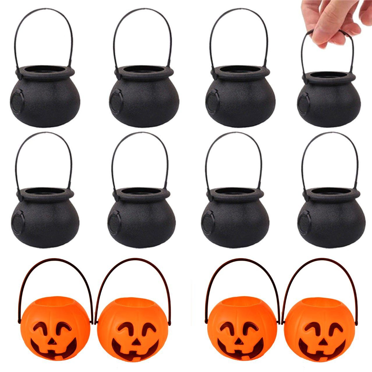 Caja de dulces de Halloween calavera barril de niños barril de mano accesorios de azúcar juguetes regalos decoración de jardín de infantes