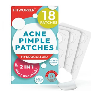 Cross-Border Popular Hydrocolloid Tear-Off Cloud Acne Patch, Light, Breathable, Gentle and Non-Irritating 18Pcs