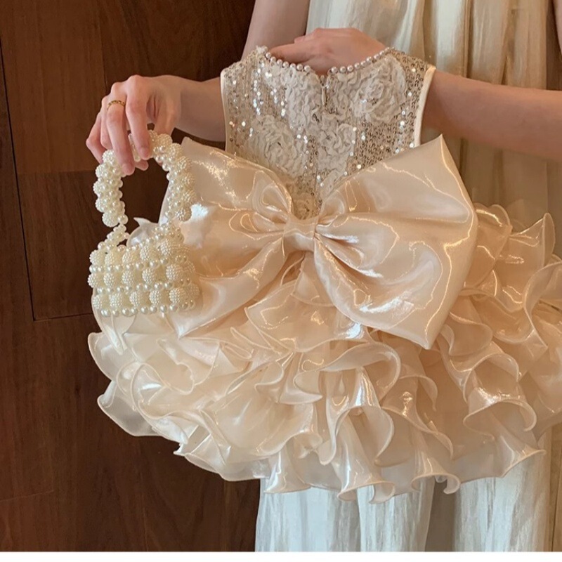 Internet Celebrated Girl Princess Dress 2025 New Summer Performance Dress Children's Western Style dress Baby Girl's Birthday Internet Celebrated Girl Princess Dress 2025 New Summer Performance Dress Children's Western Style dress Baby Girl's Birthday