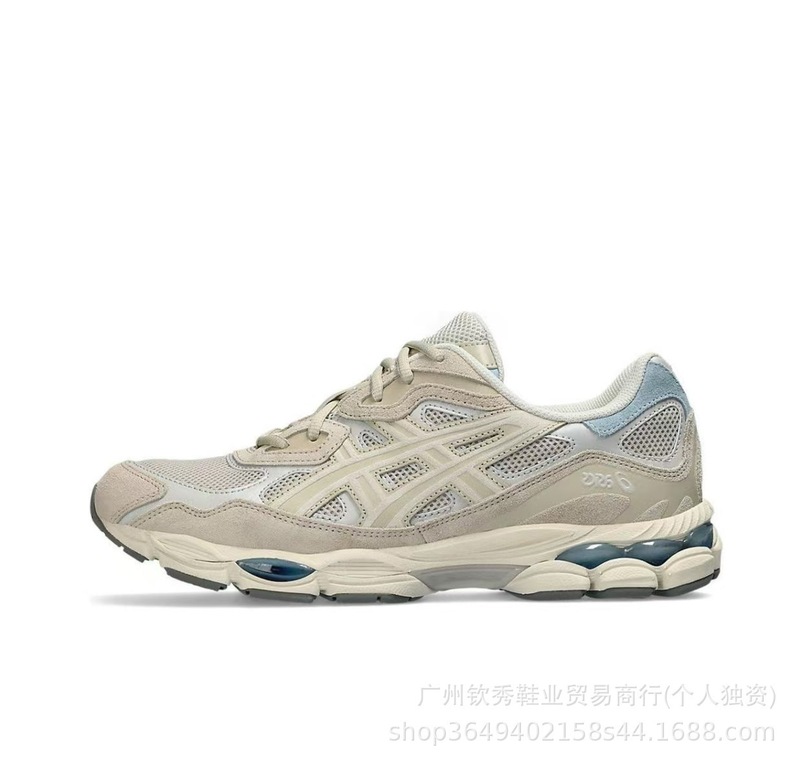 新款跨境亚瑟男女士GEL-NYC防滑耐磨拼接网面透气运动跑步鞋|undefined