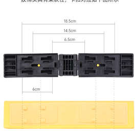 P224滑轮式胶棉头拖把海绵备配件对折替换头ST2507-9d