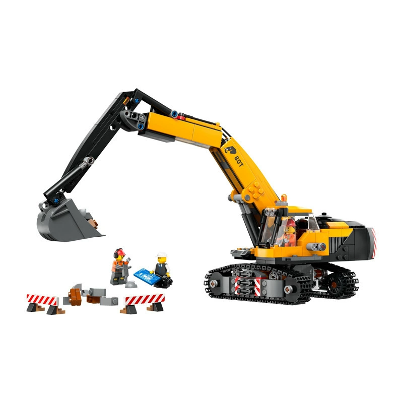 Yellow constructor, excavator, toy car for boys, Birthday gift