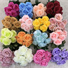 Cross -border simulation Dutch Rose 9 head curled rose foreign trade multi -headed flower background flower wall simulation flower beam wholesale