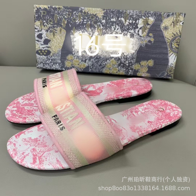 Zapatillas clásicas de alta versión D casa bordadas en una línea Zapatillas de piel de oveja para mujer