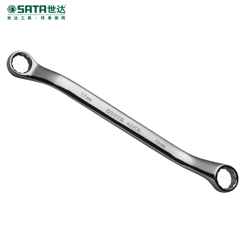 世达 42206全抛光双梅花扳手家用梅花扳子板子五金工具呆扳手双头搬手