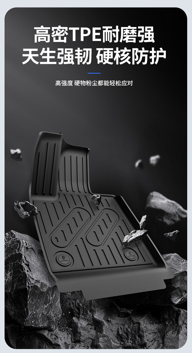 Suitable for the New Zhiji L6 Ls6 Ls8 Ls9 Special Vehicles, All-Weather Tpe Car Floor Mats and Car Accessories