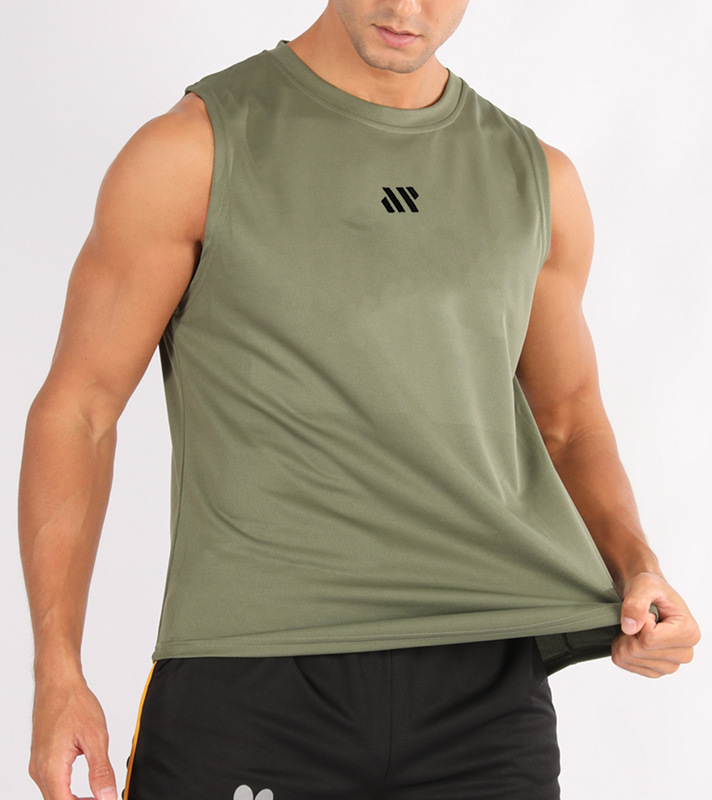 Chalecos de baloncesto masculinos transfronterizos ropa de fitness hombres ropa de fitness relajada sudadera de hombro suelto sudadera de secado rápido sudadera de fitness sin mangas entrenamiento deportivo