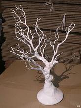干树枝装饰造景室内桌面摆件挂手饰品许愿白色仿真干支树塑料假枝