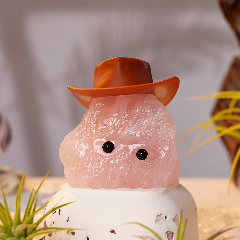 Crystal natural transfronterizo pequeño erizo adornos de escritorio para el hogar para jugar con gafas para la decoración creativa del erizo mayorista