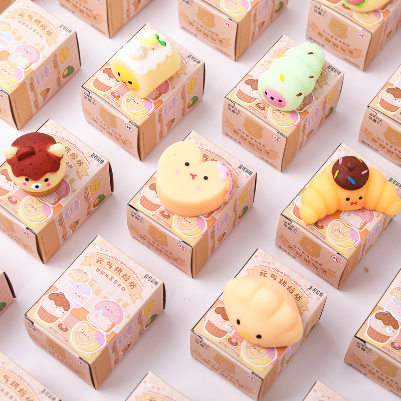 Tiktok-Style Blind Box Baking Dumpling Squishy Stress Relief Children's Gift Toy Wish Lucky Gift Box Wholesale