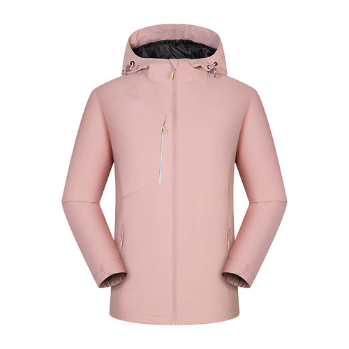 Custom Integrated Windproof and Waterproof Down Jacket for Autumn and Winter Outdoor Use, Live-Streaming Down Jacket with Fleece Lining, Double-Layer Workwear