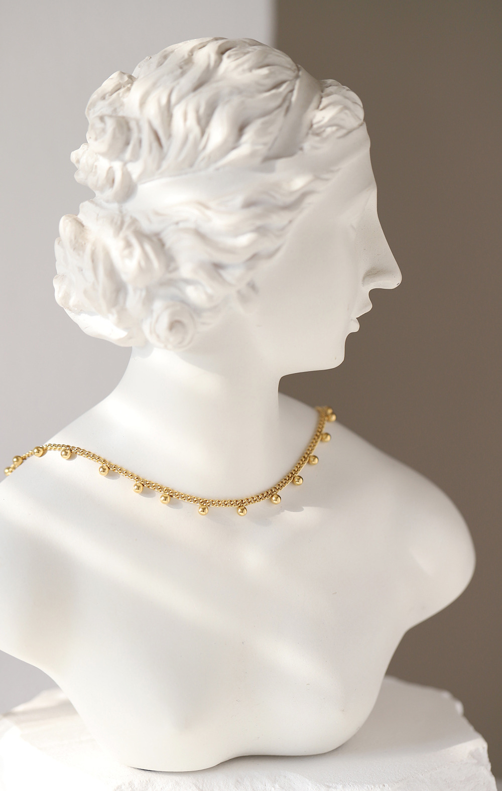 Necklace Classification PVD Coated Real Gold Plated 18K Gold Solid Color 304 Stainless Steel Titanium Steel Retro Waterproof Non Tarnish 304 Stainless Steel Necklace