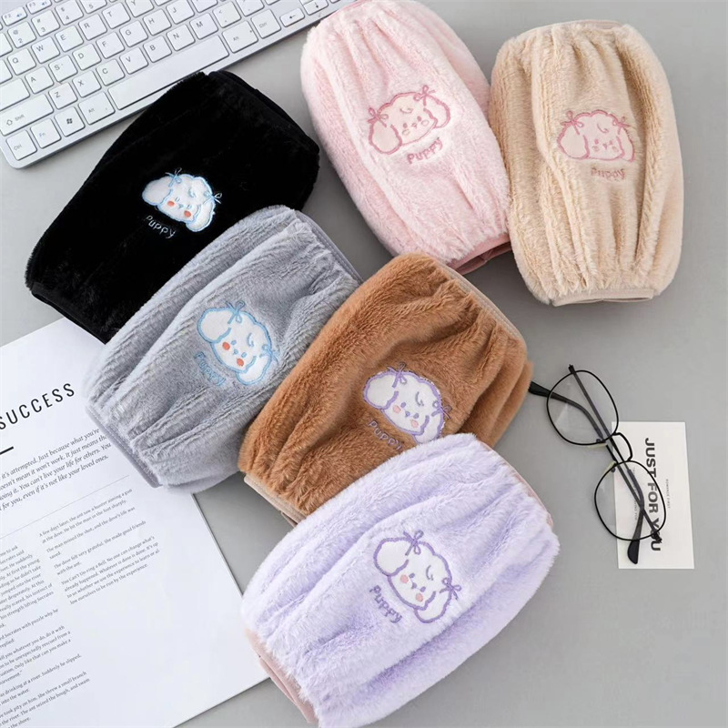 Franela impermeable bordada cocina del bebé de los hombres de las mujeres largo oversleeve mangas de la mano de los niños al por mayor estudiante Otoño e Invierno