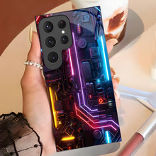 华强北创意手机壳适用于S22主板玻璃壳创意A15全包防摔壳潮流男生