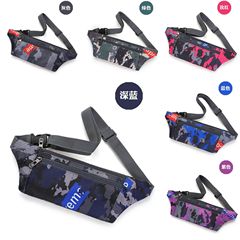 運動腰包斜挎胸包手機包休閒包中性迷彩純色簡約跨境批發商場超市