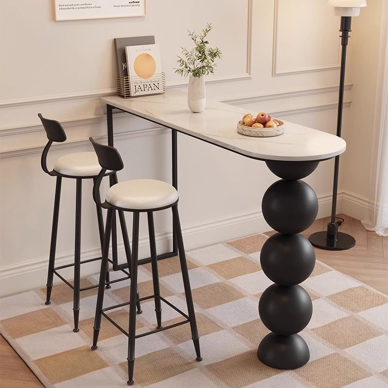 Table and Chair Combination Modern Simple Home Balcony Leisure High Table Living Room Integrated Silk Flower Universal Adult Other