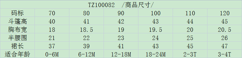 尺寸表