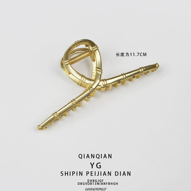 Hairgrip, shark, matte crab pin for bath, ponytail, simple and elegant design