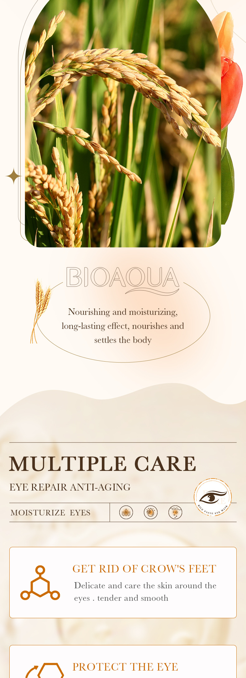 Rice Raw Pulp Eye Mask Moisturising Skin Brightening Treatment_voghion.com