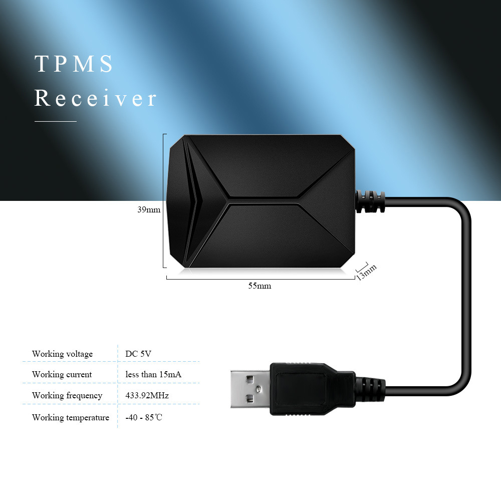 Cross-Border Android Navigation Car USB Tire Pressure Monitoring System Tpms Internal and External Wheel Temperature Detection