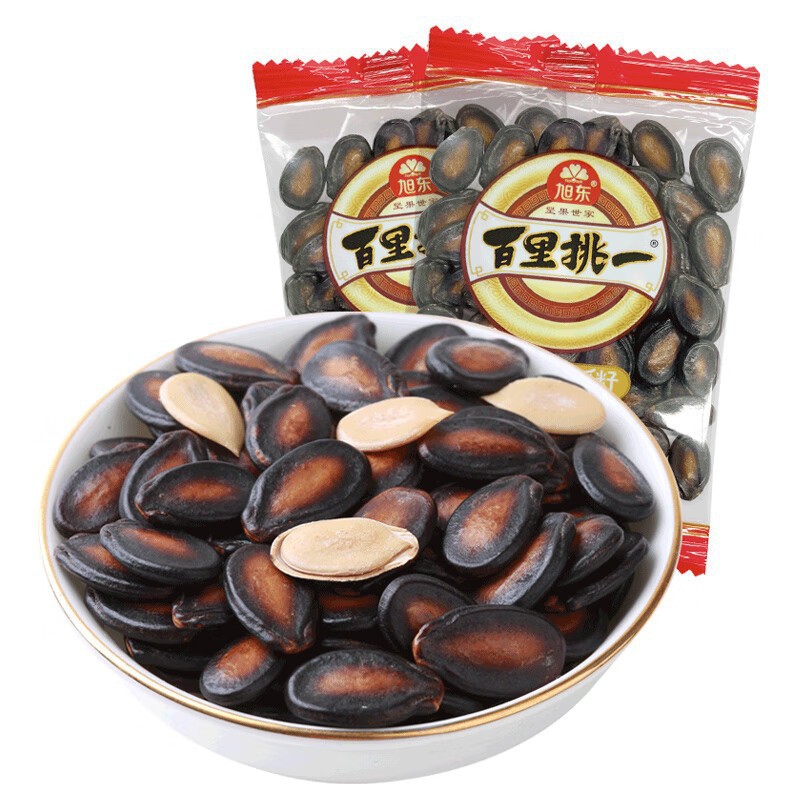 旭东百里挑一话梅味西瓜子500g小包装小而香解馋休闲零食炒货