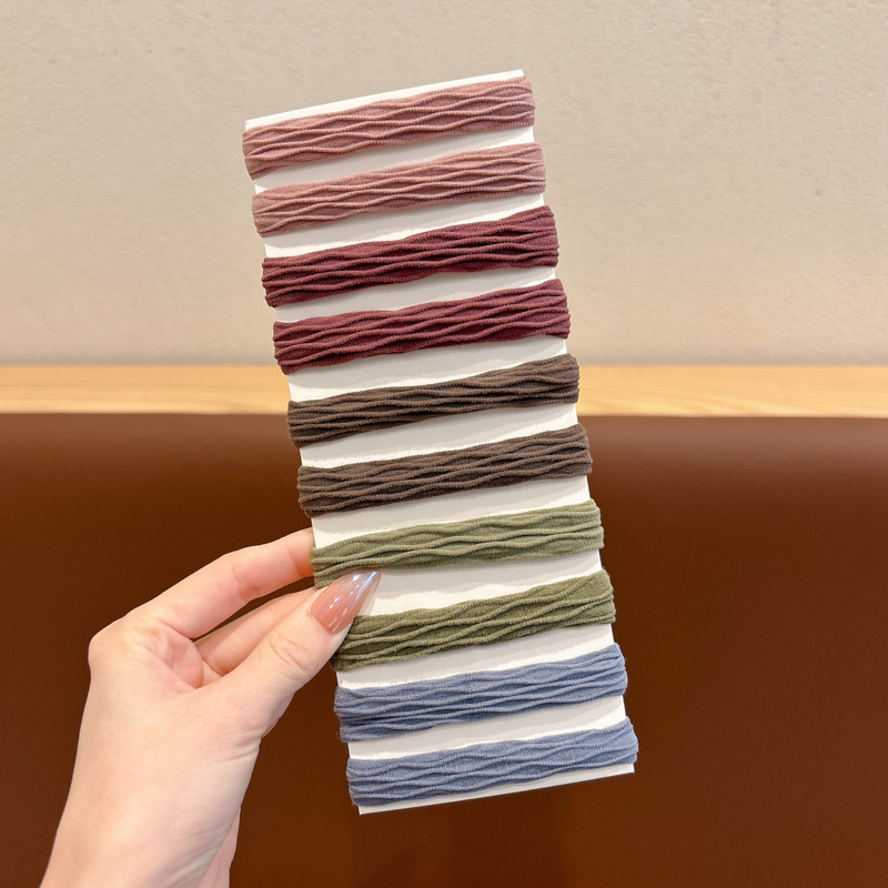 ancho jacquard cabello cuerda de cabeza mujer cola de caballo no daña cabello cuerda de cabello alta elasticidad no estrangulación cabello correa de cabello flor de cabeza