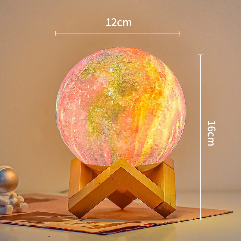 磁悬浮3D月球灯月亮灯创意小夜灯梦幻星球星空灯睡眠卧室床头台灯|undefined