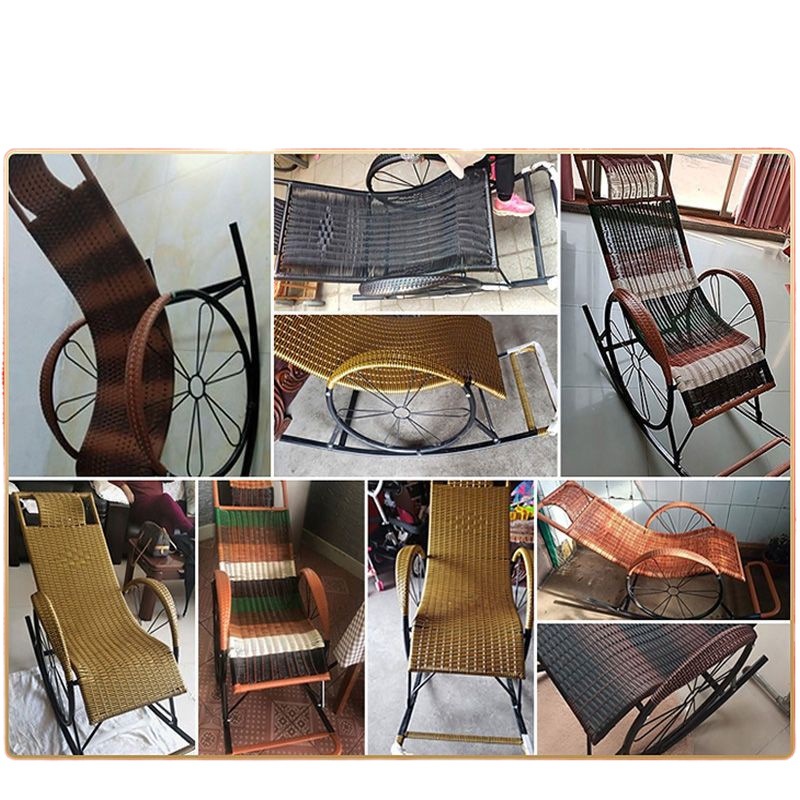 Mecedora, silla de mimbre, sillón para el almuerzo para adultos, sala de estar, balcón, silla perezosa, silla fácil, silla fácil, silla mecedora de ocio para ancianos, sillón reclinable