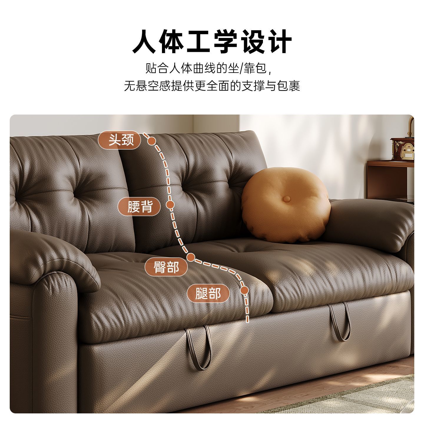 Sofa Bed Foldableable Dual-Purpose All-In-One Retractable Small-Sized Living Room Study Multi-Functional Dual-Purpose Single and Double 2025 Model