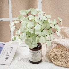 PE Eucalyptus Leaf and Money Leaf INS Style Artificial Flower Manufacturer Home Decor Cross-border Wholesale Artificial Flower MW09919