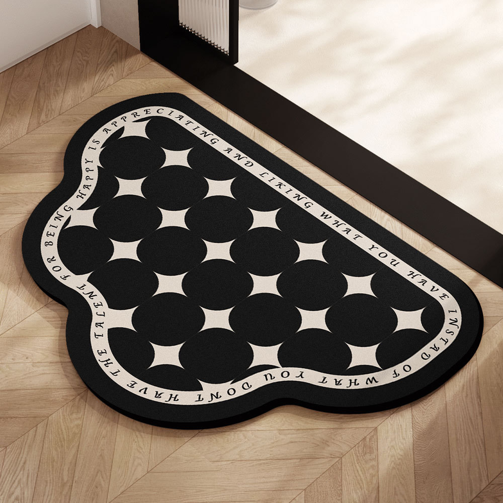 almohadilla de barro de diatomeas almohadilla absorbente de agua puerta de baño antideslizante inodoro doméstico almohadilla alfombra puerta de entrada